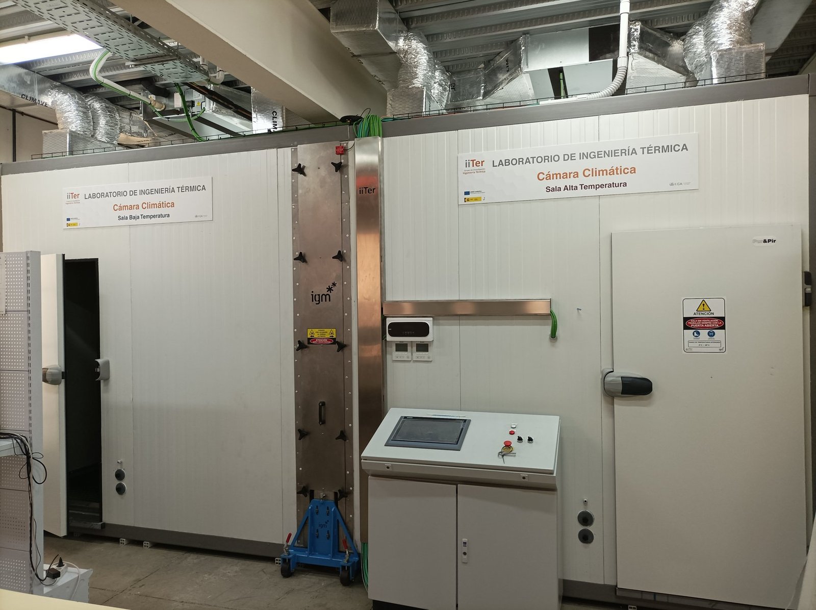 Instalación experimental del laboratorio de Ingeniería Térmica